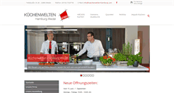 Desktop Screenshot of kuechenwelten-hamburg.com