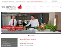 Tablet Screenshot of kuechenwelten-hamburg.com
